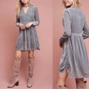 Anthropologie Holding Horses Velvet Dress, XS, Western Cowgirlcore Feminine